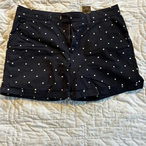 H&M Dark Blue Polka Dot Women's Shorts